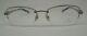 Swarovski Astral Sw 5001 Silver 001 Semi Rim Metal Eyeglasses Frame 53-17-130