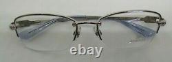 Swarovski Astral SW 5001 Silver 001 Semi Rim Metal Eyeglasses Frame 53-17-130