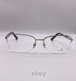 Swarovski Felicia SW 5140 016 Silver Semi Rim Metal Eyeglasses Frame 54-17-135