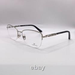 Swarovski Felicia SW 5140 016 Silver Semi Rim Metal Eyeglasses Frame 54-17-135