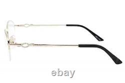 Swarovski Fifi SW 5148 032 Gold Semi Rim Metal Eyeglasses Frame 53-17-140