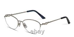 Swarovski Fifi SW 5148 Silver 020 Semi Rim Metal Eyeglasses Frame 53-17-140