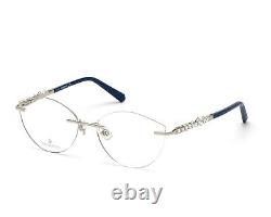Swarovski SK 5346 016 Silver Rimless Metal Optical Eyeglasses Frame 55-15-140 RX