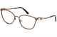 Swarovski Sk 5368 049 Brown Cat Eye Metal Optical Eyeglasses Frame 53-17-145 Rx