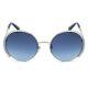 Swarovski Sk280h 16w Silver/blue Metal Round Sunglasses Half-rim Frame 56-20-140