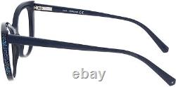 Swarovski SK5291 Dark Blue 090 Cat Eye Round Eyeglasses Frame 53-18-140 SW5291