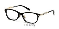 Swarovski SK5356-D 001 Black Cat Eye Plastic Optical Eyeglasses Frame 54-17-140
