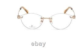Swarovski SK5399 032 Shiny Gold Metal Rimless Optical Eyeglasses Frame 53-15-140
