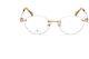 Swarovski Sk5399 032 Shiny Gold Metal Rimless Optical Eyeglasses Frame 53-15-140