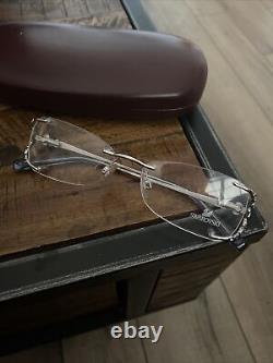 Swarovski SW 5011 16 Silver Metal Rimless Optical Eyeglasses Frame 53-13