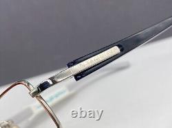 TAG Heuer Eyeglasses Frames men Silver Blue Rectangular Full Rim Th 8001