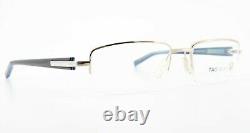 TAG Heuer Glasses Th 7207 006 51 20 135 Silver Blue Luxury half-Rim Frame France