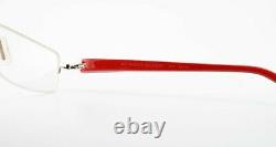TAG Heuer Glasses Th 8203 001 53 18 140 Silver Red Black Luxury half-Rim Frame