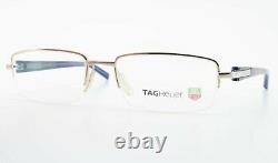 TAG Heuer Glasses Th 8204 003 53 18 140 Silver Blue Black Luxury half-Rim Frame
