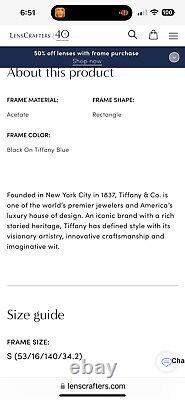 TIFFANY & CO. Eyeglasses ATLAS Collection TF 2013-B 8055 Size 53/16/140