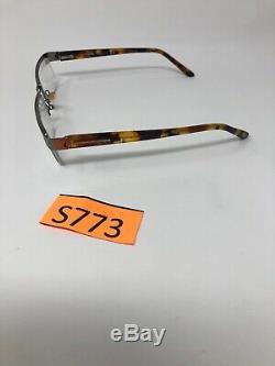 TOM FORD TF5112 010 Eyeglasses Frame Italy Half Rim 54-17-135 Silver/Tort S773