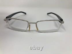 Tag Heuer Eyeglasses Frame TH 8202 001 51-17 140 Black Silver Half Rim QB71