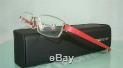 Tag Heuer TH 7207 007 Red Half Rim Eyeglasses Frame gafas occhiali lunettes 51mm