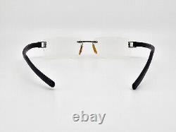 Tag Heuer TH7102 002 Silver Black Rimless Eyeglasses Frame France 52-18-135