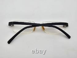 Tag Heuer TH7102 002 Silver Black Rimless Eyeglasses Frame France 52-18-135