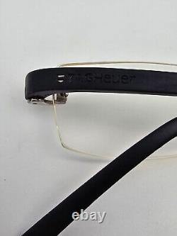 Tag Heuer TH7102 002 Silver Black Rimless Eyeglasses Frame France 52-18-135