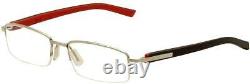 Tag Heuer Trends TH 8208 002 Black & Red Brille Half Rim Eyeglasses Frames 54mm