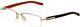 Tag Heuer Trends Th 8208 002 Black & Red Brille Half Rim Eyeglasses Frames 54mm
