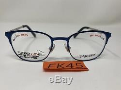 Takumi TK1099 50 Kids Eyeglasses Frame 44-17-120 Silver/Blue Full Rim FK45