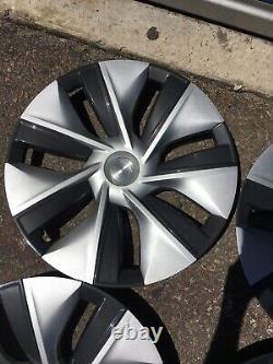 Tesla Model Y 19 Gemini Wheel Rim Covers Hub Caps Silver