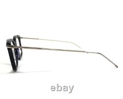 Thom Browne Eyeglasses Frames TB-701-H-NVY-SLV-49 Navy Blue Silver 49-19-150