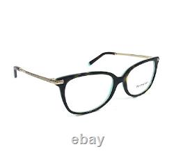 Tiffany & Co. Eyeglasses Frames TF2221 8134 Havana Silver Blue 52-16-140