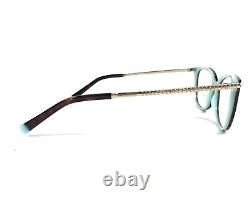 Tiffany & Co. Eyeglasses Frames TF2221 8134 Havana Silver Blue 52-16-140