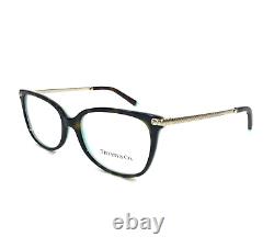 Tiffany & Co. Eyeglasses Frames TF2221 8134 Havana Silver Blue 52-16-140