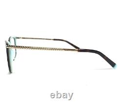 Tiffany & Co. Eyeglasses Frames TF2221 8134 Havana Silver Blue 52-16-140