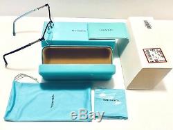 Tiffany & Co. Eyeglasses TF 1111B 6097 Cat Eye Black with Silver Half-Rim New 53mm