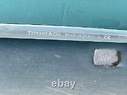 Tiffany & Co. Glasses TF1111B 6097 Black Blue Silver Crystals Optical Half Rim
