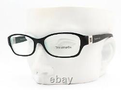 Tiffany & Co TF 2041B 8055 Eyeglasses Glasses Black on Blue with Silver Charm 54mm