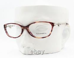 Tiffany & Co TF 2063 8081 Eyeglasses Glasses Crystal Purple Havana & Silver 54mm