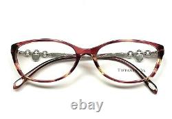 Tiffany & Co TF 2063 8081 Eyeglasses Glasses Crystal Purple Havana & Silver 54mm