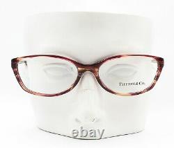 Tiffany & Co TF 2063 8081 Eyeglasses Glasses Crystal Purple Havana & Silver 54mm