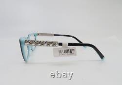 Tiffany & Co. TF 2199B 8055 52mm Black-Silver-Crystals Rectangle New Glasses