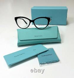 Tiffany & Co TF2180 8274 Crystal Blue / Black Butterfly Eyeglass RX Frame NWT