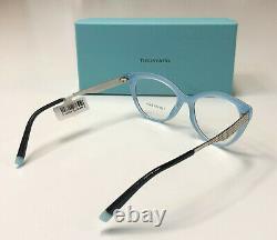 Tiffany & Co TF2180 8274 Crystal Blue / Black Butterfly Eyeglass RX Frame NWT