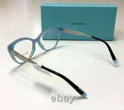 Tiffany & Co TF2180 8274 Crystal Blue / Black Butterfly Eyeglass RX Frame NWT