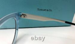 Tiffany & Co TF2180 8274 Crystal Blue / Black Butterfly Eyeglass RX Frame NWT