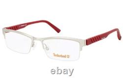 Timberland TB1255 016 Silver Semi Rim Metal Optical Eyeglasses Frame 54-17-140
