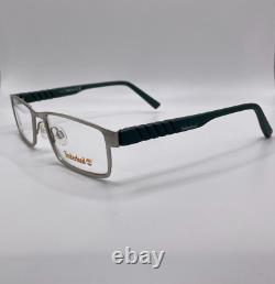 Timberland TB1256 017 Silver Green Optical Metal Eyeglasses Frame 53-17-140 1256