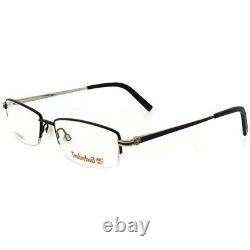 Timberland TB1525 002 Black Silver Eyeglasses Half Rim Metal Frame 53-17-145 RX