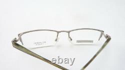 Titangestell half Rim Women's Glasses Men's Luxury Socket Angular Silver Size L