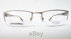 Titangestell half Rim Women's Glasses Men's Luxus Frames Rectangular Silver Size